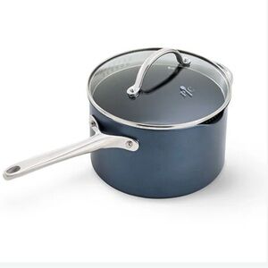 The Pampered Chef 4-qt. (3.8-L) Brilliance Nonstick Sauce Pan New without box.